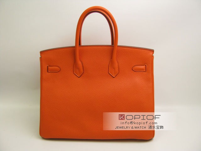 エルメス バーキン35トリヨンクレマンス オレンジ(金具:シルバー) her445